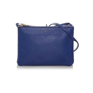 Celine Blue Trio Crossbody Bag
